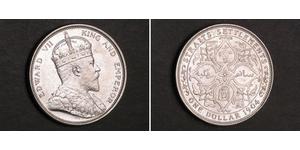 1 Доллар Стрейтс-Сетлментс (1826 - 1946) Серебро Эдуард VII (1841-1910)