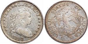 1 Доллар США (1776 - ) Серебро/Медь Anne Willing Bingham (1764-1801)