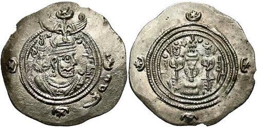 1 Драхма Империя Сасанидов  (224-651) Серебро Хосров II Парвиз (590 - 628)