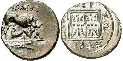 1 Драхма Диррахіум(Иллірія) Срібло 
