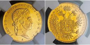 1 Дукат Австрийская империя (1804-1867) Золото Ferdinand I of Austria (1793 - 1875)