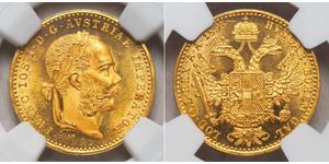 1 Дукат Австро-Венгрия (1867-1918) Золото Франц Иосиф I (1830 - 1916)