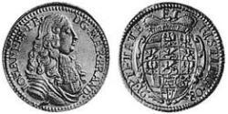 1 Дукат Ансбах (1398–1792) Золото John Frederick, Margrave of Brandenburg-Ansbach (1654 – 1686)