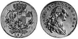 1 Дукат Ансбах (1398–1792) Золото Charles Alexander, Margrave of Brandenburg-Ansbach (1736 – 1806)