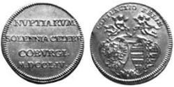 1 Дукат Ансбах (княжество) (1398–1792) Золото Charles William Frederick, Margrave of Brandenburg-Ansbach (1712 – 1757)