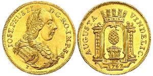 1 Дукат Аугсбург (1276 - 1803) Золото Joseph II, Holy Roman Emperor  (1741 - 1790)