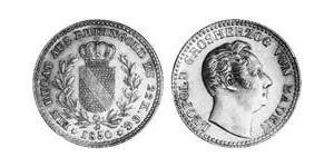 1 Дукат Велике герцогство Баден (1806-1918) Золото Leopold, Grand Duke of Baden (1790 – 1852)