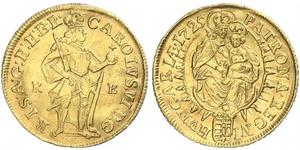 1 Дукат Венгрия (1989 - ) Золото Карл VI император Св. Римской империи (1685-1740)