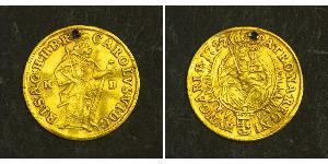 1 Дукат Венгрия (1989 - ) Золото Карл VI император Св. Римской империи (1685-1740)