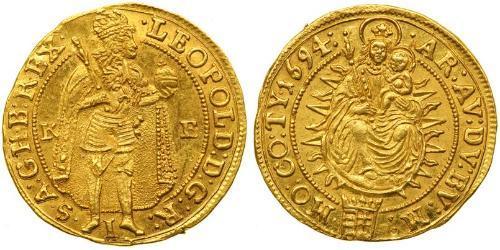 1 Дукат Габсбургская империя (1526-1804) Золото Леопольд I (император Священной Римской империи)(1640-1705)