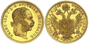 1 Дукат Габсбурзька імперія (1526-1804) Золото Франц Иосиф I (1830 - 1916)