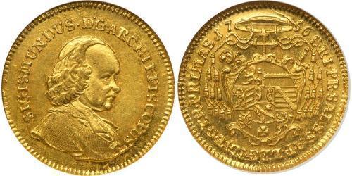 1 Дукат Зальцбург (1328 - 1803) Золото 