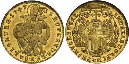 1 Дукат Зальцбург (1328 - 1803) Золото 