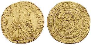 1 Дукат Княжество Трансильвания (1571-1711) Золото Михай I Апафи (1632 - 1690)