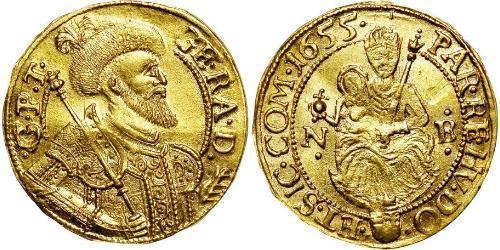 1 Дукат Княжество Трансильвания (1571-1711) Золото Юрий II Ракоци, князь Трансильвании  (1621 -1660)