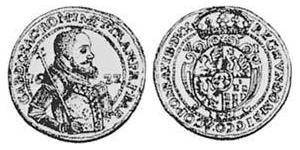 1 Дукат Князівство Трансильванія (1571-1711) Золото Габор Бетлен, князь Трансільванії  (1580-1629)