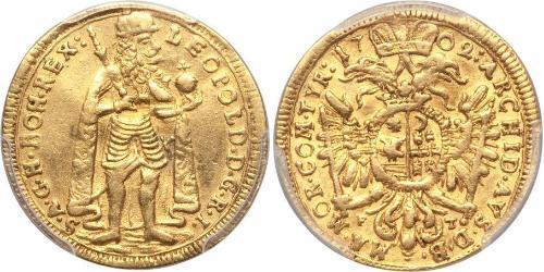 1 Дукат Князівство Трансильванія (1571-1711) Золото Леопольд I Габсбург(1640-1705)