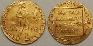 1 Дукат Королевство Нидерланды (1815 - ) Золото 