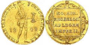 1 Дукат Королевство Нидерланды (1815 - ) Золото 