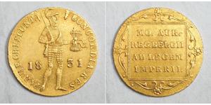 1 Дукат Королевство Нидерланды (1815 - ) Золото 