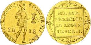 1 Дукат Королевство Нидерланды (1815 - ) Золото 