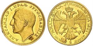 1 Дукат Королевство Югославия (1918-1943) Золото Alexander I of Yugoslavia (1888 - 1934)
