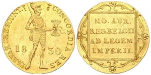 1 Дукат Королівство Нідерланди (1815 - ) Золото 