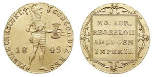1 Дукат Королівство Нідерланди (1815 - ) Золото 
