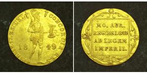 1 Дукат Королівство Нідерланди (1815 - ) Золото 