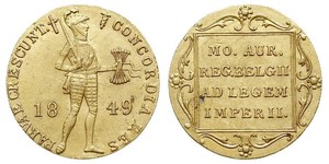 1 Дукат Королівство Нідерланди (1815 - ) Золото 