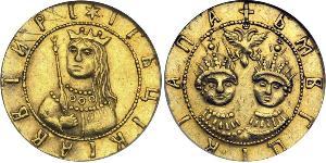 1 Дукат Московське царство (1547-1721) Золото Sophia Alekseyevna of Russia (1657-1704)