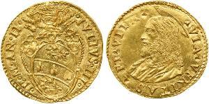 1 Дукат Папська держава (752-1870) Золото Юлій III (1487- 1555)