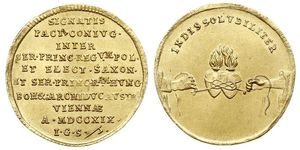 1 Дукат Річ Посполита (1569-1795) Золото August ll Mocny