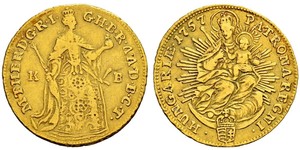 1 Дукат Угорщина Золото Maria Theresa of Austria (1717 - 1780)