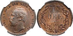 1 Ере United Kingdoms of Sweden and Norway (1814-1905) Мідь Карл XV (1826 - 1872)