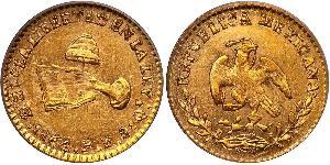 1 Ескудо Centralist Republic of Mexico (1835 - 1846) Золото 