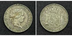 1 Ескудо Іспанія Срібло Isabella II of Spain (1830- 1904)