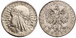 1 Злотий Польська республіка (1918 - 1939) Срібло 