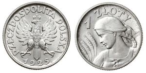 1 Злотий Польська республіка (1918 - 1939) Срібло 