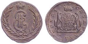 1 Копійка Російська імперія (1720-1917) Мідь Катерина II (1729-1796)
