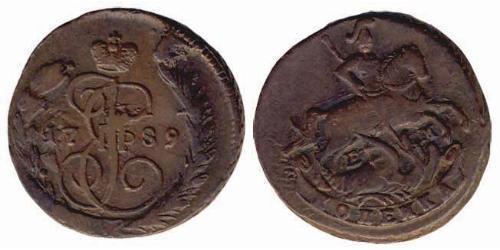 1 Копійка Російська імперія (1720-1917) Мідь Катерина II (1729-1796)