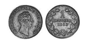 1 Крейцер Велике герцогство Баден (1806-1918) Мідь Leopold, Grand Duke of Baden (1790 – 1852)