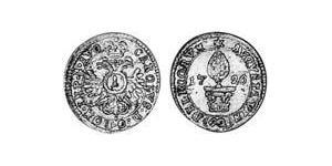 1 Крейцер Аугсбург (1276 - 1803) Серебро Карл VI император Св. Римской империи (1685-1740)