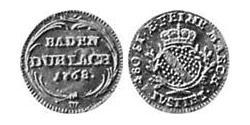 1 Крейцер Баден-Дурлах (1535 - 1771) Серебро (билон) 