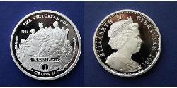 1 Крона(английская) Gibraltar (1704 - )  Елизавета II (1926-2022)