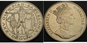 1 Крона(английская) Gibraltar (1704 - )  