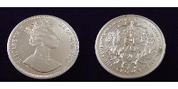 1 Крона(английская) Остров Мэн  Елизавета II (1926-2022)