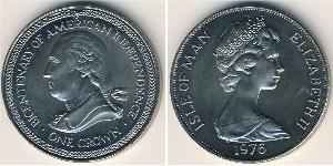 1 Крона(английская) Остров Мэн Никель/Медь Елизавета II (1926-2022)