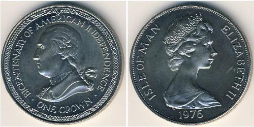 1 Крона(английская) Остров Мэн Никель/Медь Елизавета II (1926-2022)