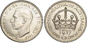 1 Крона(английская) Австралия (1788 - 1939) Серебро Георг VI (1895-1952)